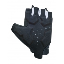 Chiba Fahrrad-Handschuhe Ergo (Dreidimensional geformte, flexible Innenhand) schwarz/gelb - 1 Paar